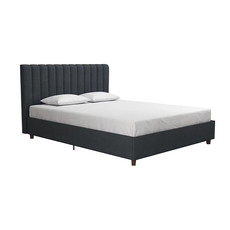 Channel Tufted Upholstered Bed