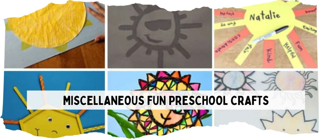 Miscellaneous Fun Preschool Crafts
