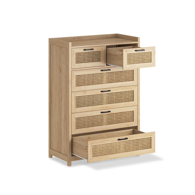 Rattan Tall Dresser